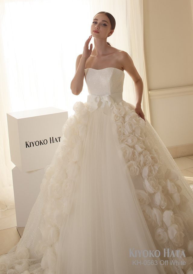 【KIYOKO HATA キヨコハタ】新作ウェディングドレス：KH-0563_OffWhite