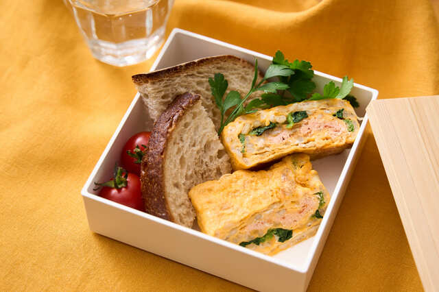 雑な完全食：もち麦卵焼き　イメージ