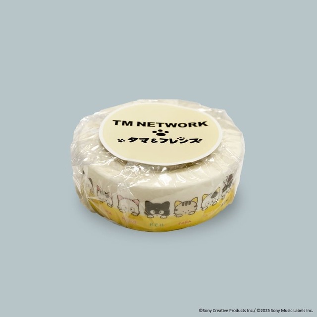 【TM NETWORK×タマ＆フレンズ】「タマ＆フレンズ コラボ・マスキングテープA」800円（5mm幅×3m）