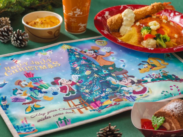 東京ディズニーランド「ディズニー・クリスマス」 グランマ・サラのキッチン  スペシャルセット、スーベニアランチョンマット付き