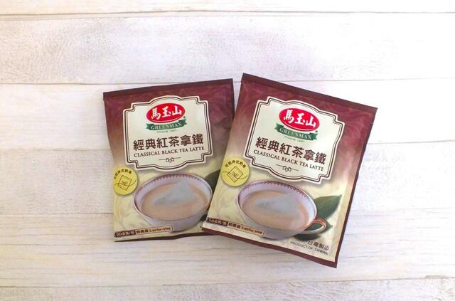 【マーユーシャン　台湾紅茶ラテ】紅茶とクリーミーパウダーが一緒になったティーバッグが2袋入っています