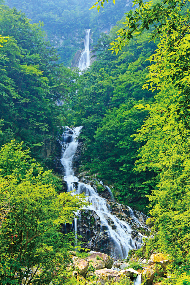 「精進ヶ滝」（山梨県／北杜市）