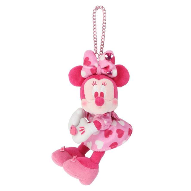 ぬいぐるみチャーム 3,200円|東京ディズニーランド「ディズニー・パルパルーザ“ミニーのファンダーランド”」スペシャルグッズ|販売店舗:東京ディズニーランド「ディズニー&カンパニー」|発売日:2025年1月13日(火)