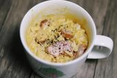 マグカップカルボナーラ風リゾットの作り方