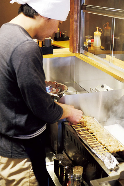 かわ焼き まいける（中野） 焼き場