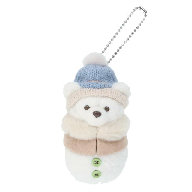 ぬいぐるみチャーム 2,300円|「ダッフィー&フレンズのシークレット・オブ・スノーウィーデイ」グッズ|販売店舗:東京ディズニーシー「マクダックス・デパートメントストア」|発売日:2025年11月4日(火)