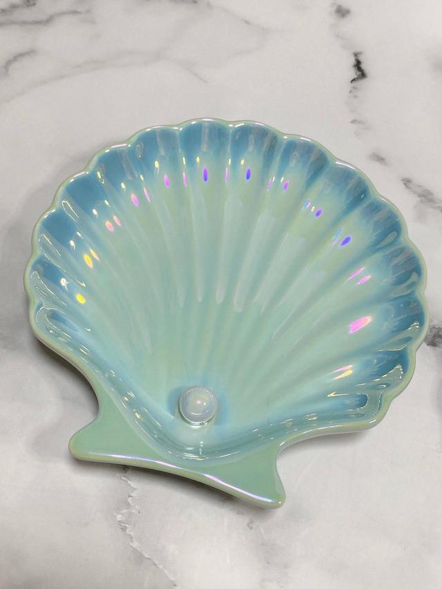 【Francfranc（フランフラン）】オパールシェル　プレート　S  MINT／税込900円