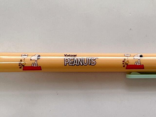 本体にスヌーピー＆ウッドストックのデザイン入り