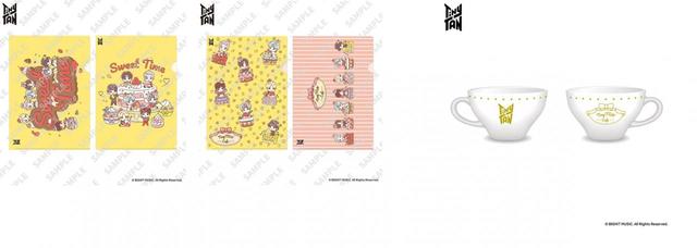 クリアファイル2枚セット(A 、B)、 ティーカップ