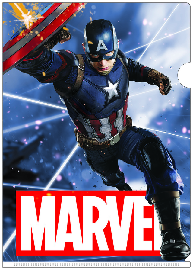 MARVEL 3D クリアファイル -004 Captain America 580円