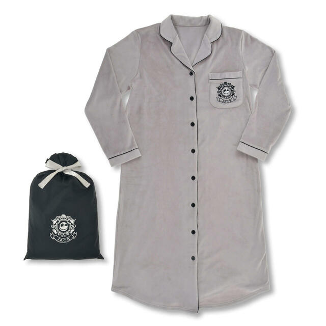 ジャック・スケリントン＆ゼロ 長袖ワンピース 巾着入り Hotel like Collection from the movie “Tim Burton's The Nightmare Before Christmas” 6,600円