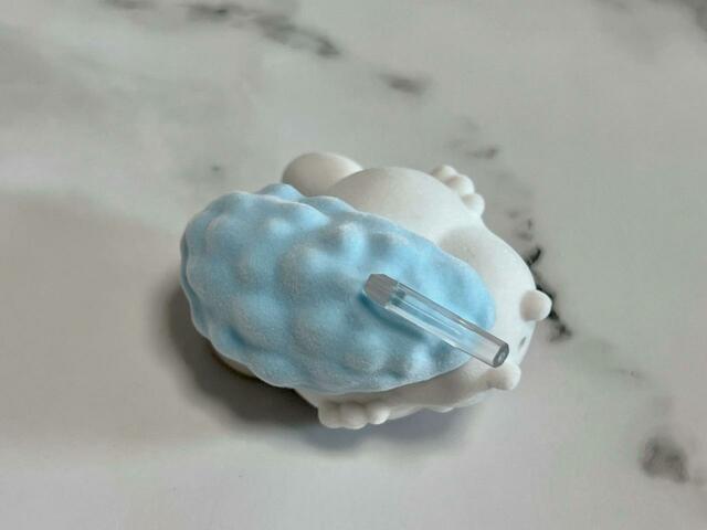 しっぽが大きいからでしょうか？しっかりと差し込んで…【ちいかわ　なんか小さくてかわいいどーる】