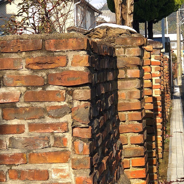 風情あるレンガ塀＠ヴォーリズ建築