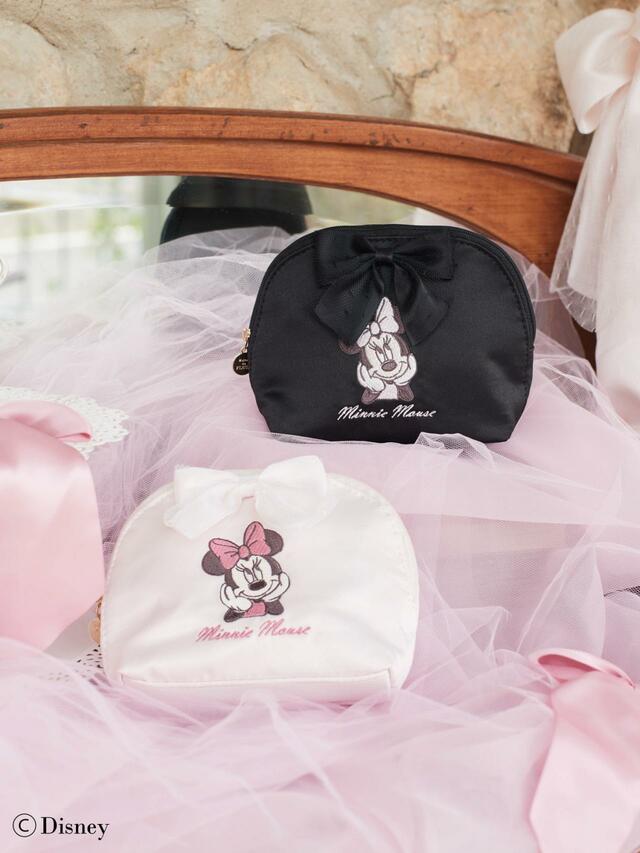 ラウンドポーチ 4,700円｜Maison de FLEURディズニー「ミニーマウスの日」コレクション