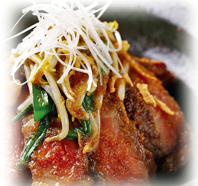 牛ロースステーキ丼