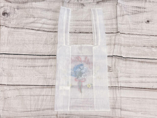 【PEACH JOHN×キャス キッドソン】「シアーエンブロイダリーバッグ」背面は装飾がないシンプルなデザイン