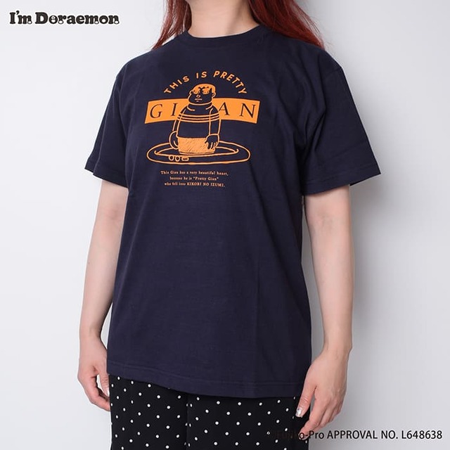 【ドラえもん「I’M DORAEMON POP-UP STORE」】半袖Tシャツ 3,850円/ジャイアンのイメージカラー、オレンジと黒を配したTシャツ