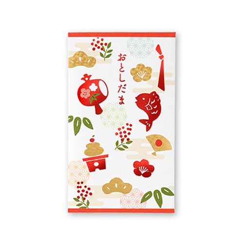 マルアイ 金箔お年玉 ぽち袋 和風 ノ‐3842 3枚入　330円