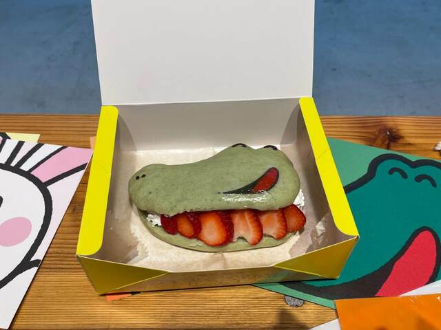 「わにさんのあま〜いフルーツサンド」800円