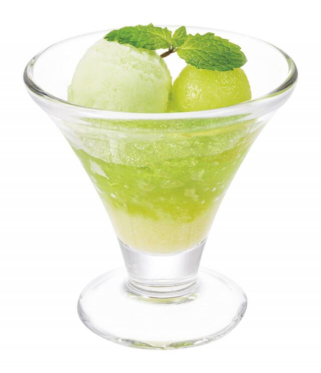 メロンのゼリー仕立て