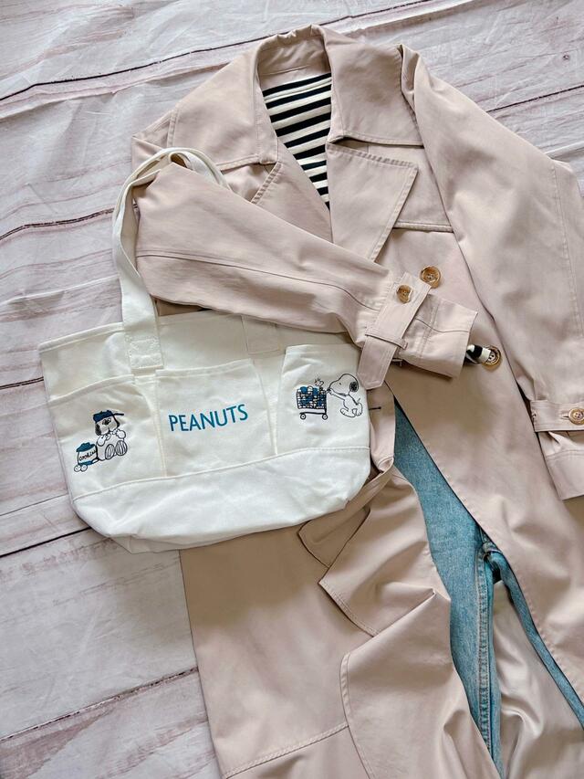 トレンチコート＆デニムコーデに持ってもかわいい♪