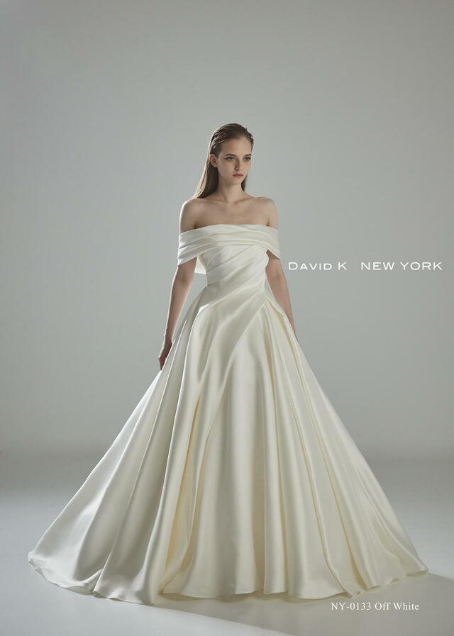 クラウディア｜「DAVID K NEW YORK（デヴィッド ケイ ニューヨーク）新作ウェディングドレス｜NY-0133_Offwhite