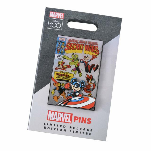 マーベル ミッキー＆フレンズ ピンバッジ Marvel Super Heroes Secret Wars Disney100 special MARVEL comic cover series 2,090円