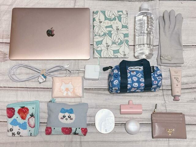 【kodomoe12月号付録 ノラネコぐんだん おおきなトート】外出先で仕事をするときの荷物を入れてみると…⇒