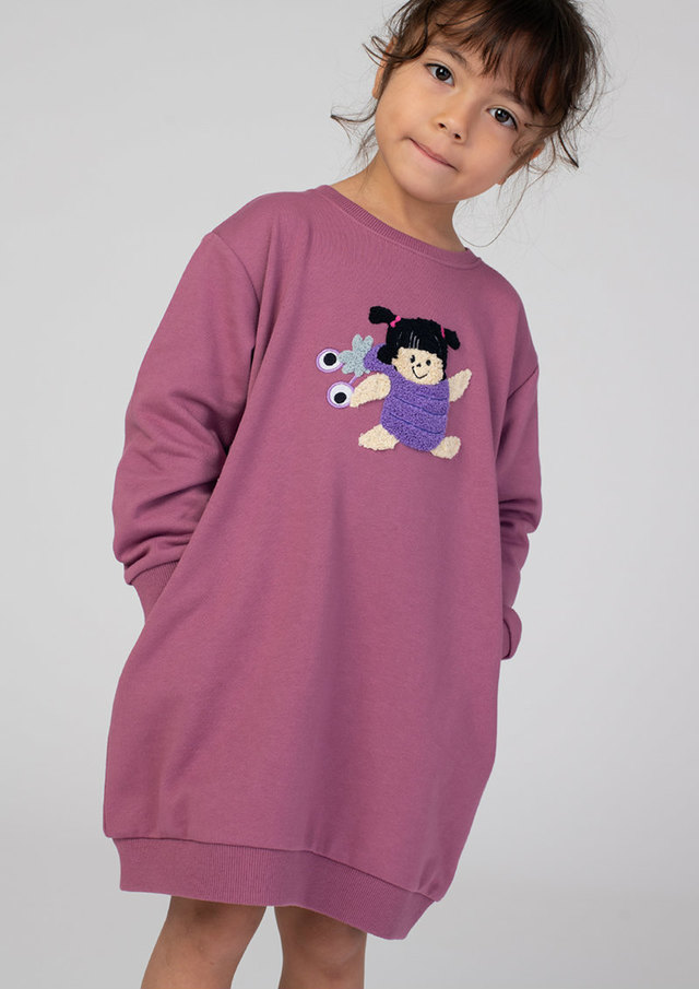 キッズ・ベビー スウェット ワンピース「ブー」3,850円（税込）（サイズ：90/110/130）
