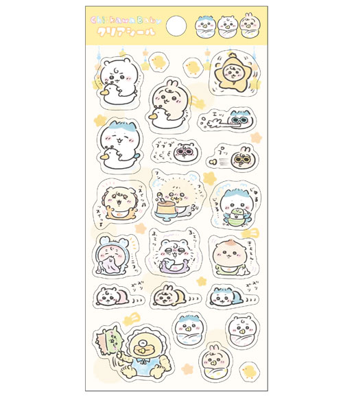 「ちいかわベビー」クリアシール 550円