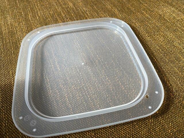 【ニトリ 下ごしらえに便利な抗菌ザルバットセット(グレー)】蓋も電子レンジOK