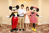 ミッキーとミニーが打ち合わせに来てくれます