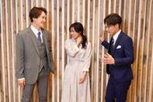 丘山晴己(左)、山口乃々華(中央)、小野塚勇人(右)　撮影：源賀津己