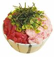 寿司 魚楽　まぐろ二色丼 500円（税抜）