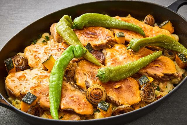 「【ディナータイム限定】長崎県産諫美豚の低温キュイ トリンチャット オランデーズソース」＜期間：2025年11月1日～11月30日＞【「長崎皿うどん」や「佐世保風バーガー」も好きなだけ！ホテルメトロポリタン「食べてみんね！長崎フェア」で長崎の味覚を大満喫！】