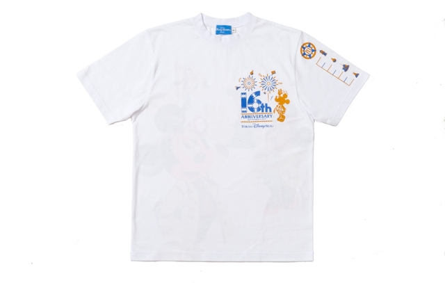 Tシャツ｜100、110、120cm各1,900円｜130、140、150cm各2,300円｜S、M、L、LL各2,600円｜3L 2,900円｜エンポーリオ｜東京ディズニーシー16thアニバーサリーグッズ