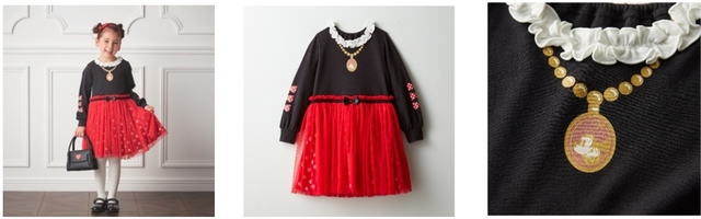 長袖チュールドッキングワンピース｜3,990円（税込）