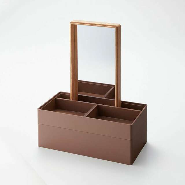 ベルメゾン|ミラー付きスタッキング収納ボックス「クラシック・プー」|¥12,900 (税込)