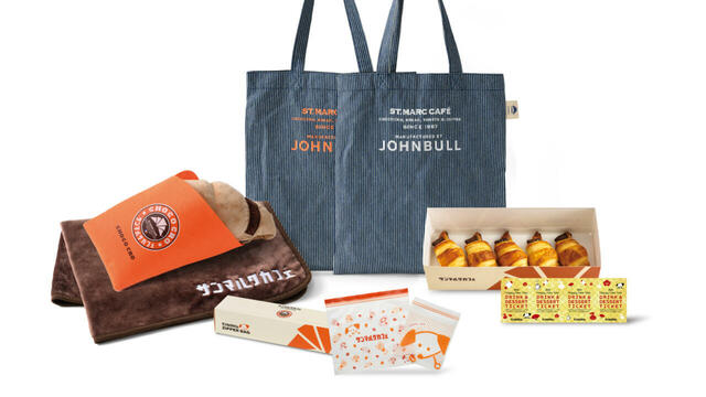 「 ジョンブル×サンマルクカフェ 〜コラボレーション福袋2025〜」＜価格：5,000円（税込）＞【おしゃれもチョコクロも楽しめる「サンマルクカフェ」の“2025年福袋”！Wコラボ福袋も登場！】