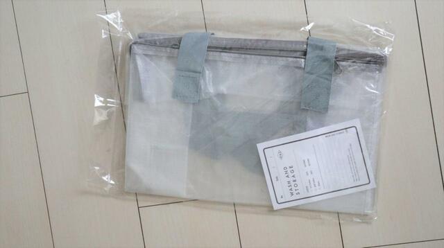 【3COINS クリアボックスバッグ縦:L】容量が約30.5L、耐荷重が約10kg…横型と同じ