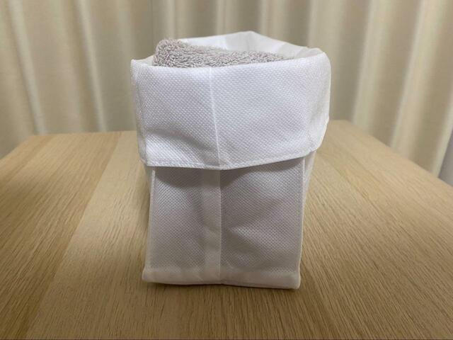 【無印良品　高さが変えられる不織布仕切ケース・小・２枚入り】高さを揃えるだけでスッキリした印象に