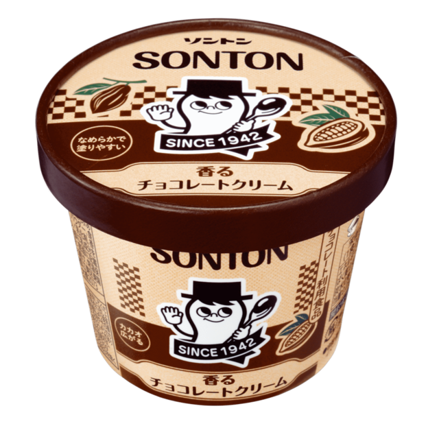 「ファミリーカップ(香るチョコレートクリーム)」【ソントンのファミリーカップ「とろけるカスタードクリーム」が、ポムポムプリンのコラボパッケージになって数量限定で登場!】