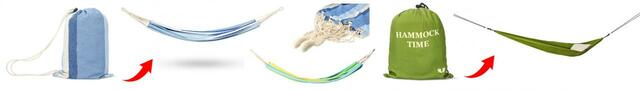 【フライングタイガー】（右）トラベルハンモック 550円