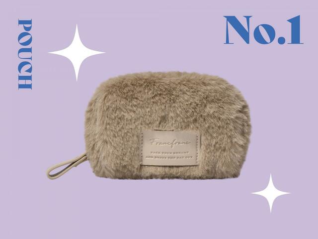 ポーチ1位：「ファー ポーチ XS/ボア ポーチ XS」　各2,200円（税込）