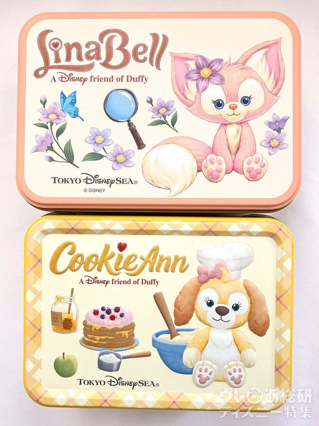 リーナ・ベルのグッズ「クッキー」の缶比較