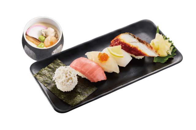 「旬ネタ！オススメにぎり5貫セット」＜期間：〜2025年4月30日＞【【4/30まで延長】かっぱ寿司で“約100種類のお寿司”が食べ放題！新メニュー登場の「かっぱ寿司の食べホー」予約受付中！】