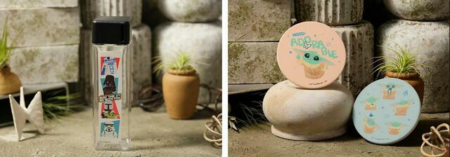 「スクエアボトル、白雲石コースター（全2種）」【東京ソラマチで「STAR WARS」OH MY CAFE開催】