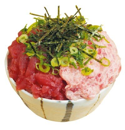 寿司 魚楽　まぐろ二色丼 500円（税抜）