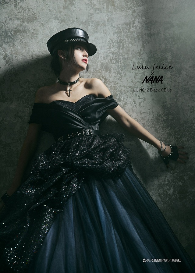「Lulu felice×NANA」新作ウェディングドレス　LU-1012_BlackXBlue