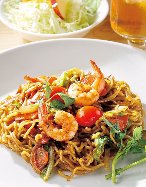 厳選「エスニックカレー」の名店／【ミャンマー】ムルギーカレー専門店 王子 ムルギー（大師前）　ミーゴレン 780円